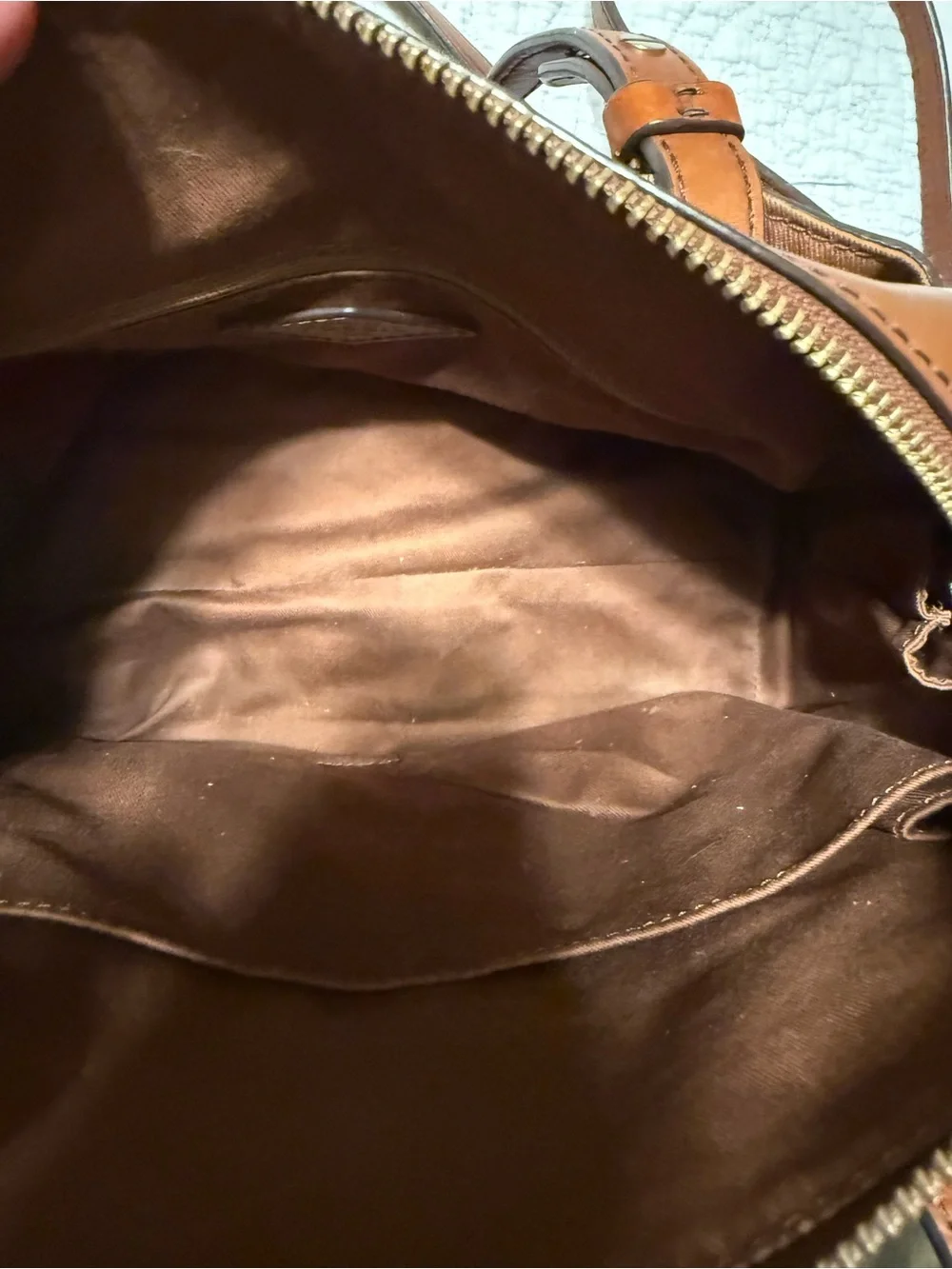 Fossil Rachel Brown Leather Satchel Crossbody Bag ZB7258